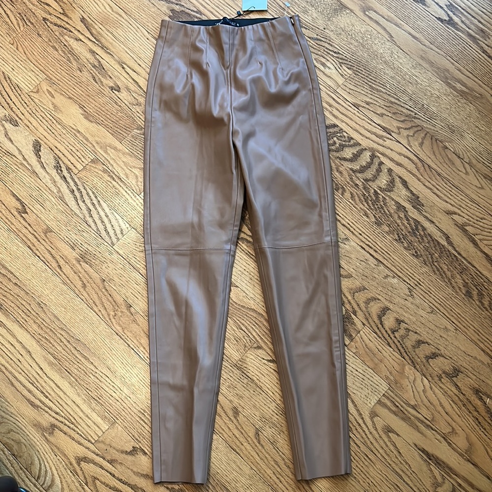 🎉🎉HP🎉🎉Zara Faux Leather Leggings - Picture 4 of 5